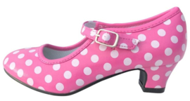 Spaanse schoenen roze wit