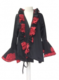 Spaanse bolero, chaqueta met rode rozen