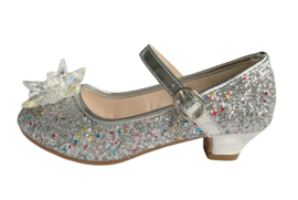 Elsa schoenen zilver glitter sneeuwvlok