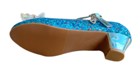 Elsa schoenen blauw glitter sneeuwvlok