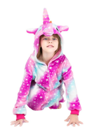 Eenhoorn Unicorn Onesie paars met ketting