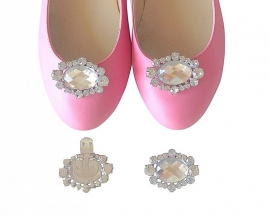 Spaanse schoenen Clip glitter steen