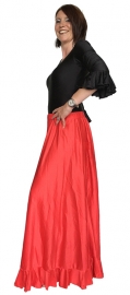 Spaanse Flamenco rok dames rood