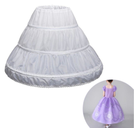 Onderrok Petticoat volume meisjes wit