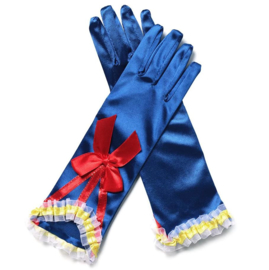 Sneeuw Koningin handschoenen blauw rode strik