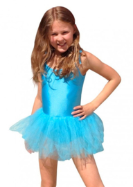 Balletpakje tutu met striklinten blauw