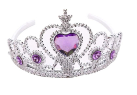 Prinsessen cape paars + GRATIS kroon