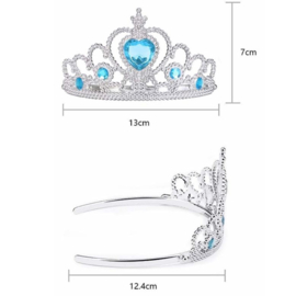 Prinsessen kroon blauw