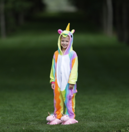 Eenhoorn Unicorn Onesie regenboog + GRATIS ketting