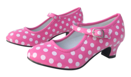 Spaanse schoenen roze wit