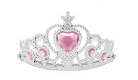 Prinsessen kroon licht roze