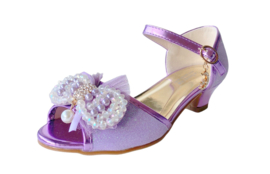 Prinsessen schoenen paars glitter pareltjes