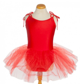 Balletpakje tutu met striklinten rood
