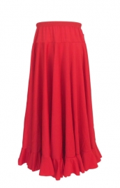 Spaanse Flamenco rok dames rood