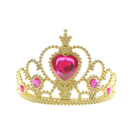 Prinsessen kroon goud roze