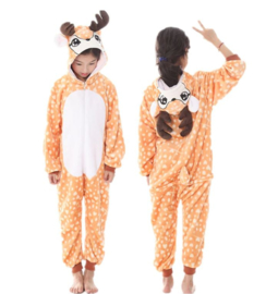 Onesie hert/eland huispak rendier + GRATIS hanger