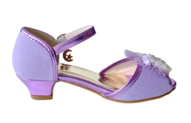 Prinsessen schoenen paars glitter pareltjes