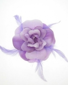 Spaanse haar roos (elastiek) paars