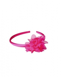 Spaanse haarband fel roze bloem