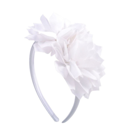 Prinsessen haarband met witte bloemen