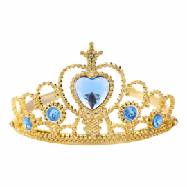 Prinsessen kroon goud blauw