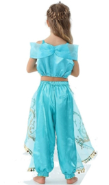 Jasmine Arabische Prinsessenkleedje blauw met kroon