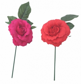 Spaanse flamenco roos klein, rood of roze