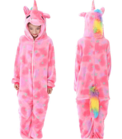 Eenhoorn Unicorn Onesie roze + GRATIS ketting