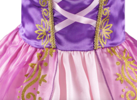 Prinsessenjurk roze paars + broche en haarband