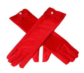 Handschoenen prinsessen rood voor kinderen