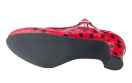 Spaanse schoenen rood zwart glossy