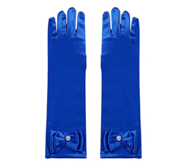 Handschoenen prinsessen blauw voor kinderen