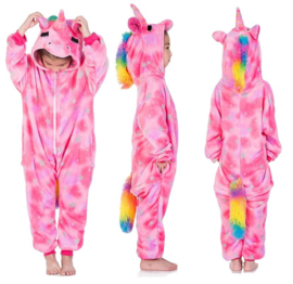 Eenhoorn Unicorn Onesie roze + GRATIS ketting