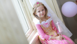 Prinsessen kroon goud roze