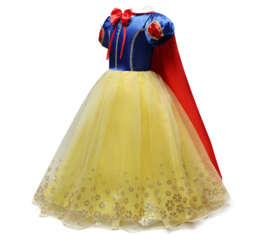 Prinsessenkleedje Sneeuw Koningin Luxe + GRATIS kroon