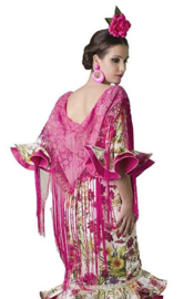 Spaanse flamenco roos fel roze