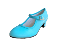 Spaanse schoenen ijs blauw