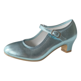 Spaanse schoenen blauw glamour 