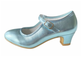 Spaanse schoenen blauw glamour 