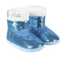 Disney Frozen 2 Elsa sloffen boots bont blauw