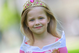 Prinsessen kroon fel roze