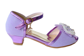 Prinsessen schoenen paars glitter pareltjes