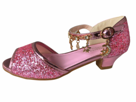 Prinsessen schoenen roze glitter bedeltjes