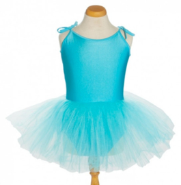 Balletpakje tutu met striklinten blauw