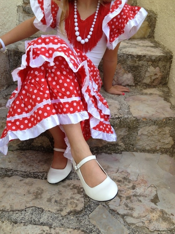 white flamenco shoes