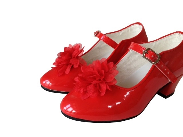 aankleden Mening Uitscheiden Spaanse Schoenen Clip bloem rood | Schoenen clips | Spaansejurk Nederland