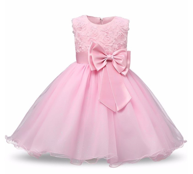 huis boog reparatie Communie jurk roze bruidsmeisje roosjes +GRATIS bloemenkrans | Communie  kleding | Spaansejurk Nederland