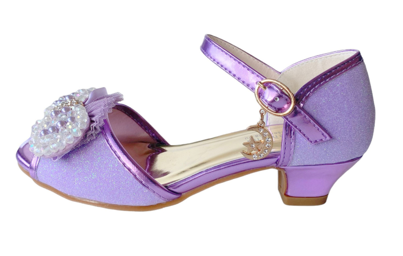 Overleving Beschrijven kat Prinsessen schoenen paars glitter pareltjes | Schoenen paars | Spaansejurk  Nederland