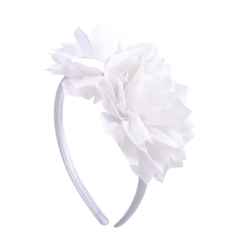 Ewell Catena Afbreken Prinsessen haarband met witte bloemen | Haarbanden | Spaansejurk Nederland