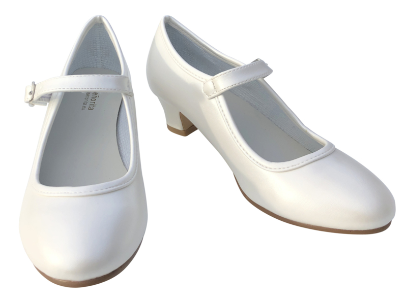 Slink Skalk beoefenaar Spaanse schoenen ivoor wit | SCHOENEN | Prinsessenjurken.com